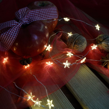 DekorTrend Fairy lights LED lampice zvezde 20 kom toplo bele KDE 323-1